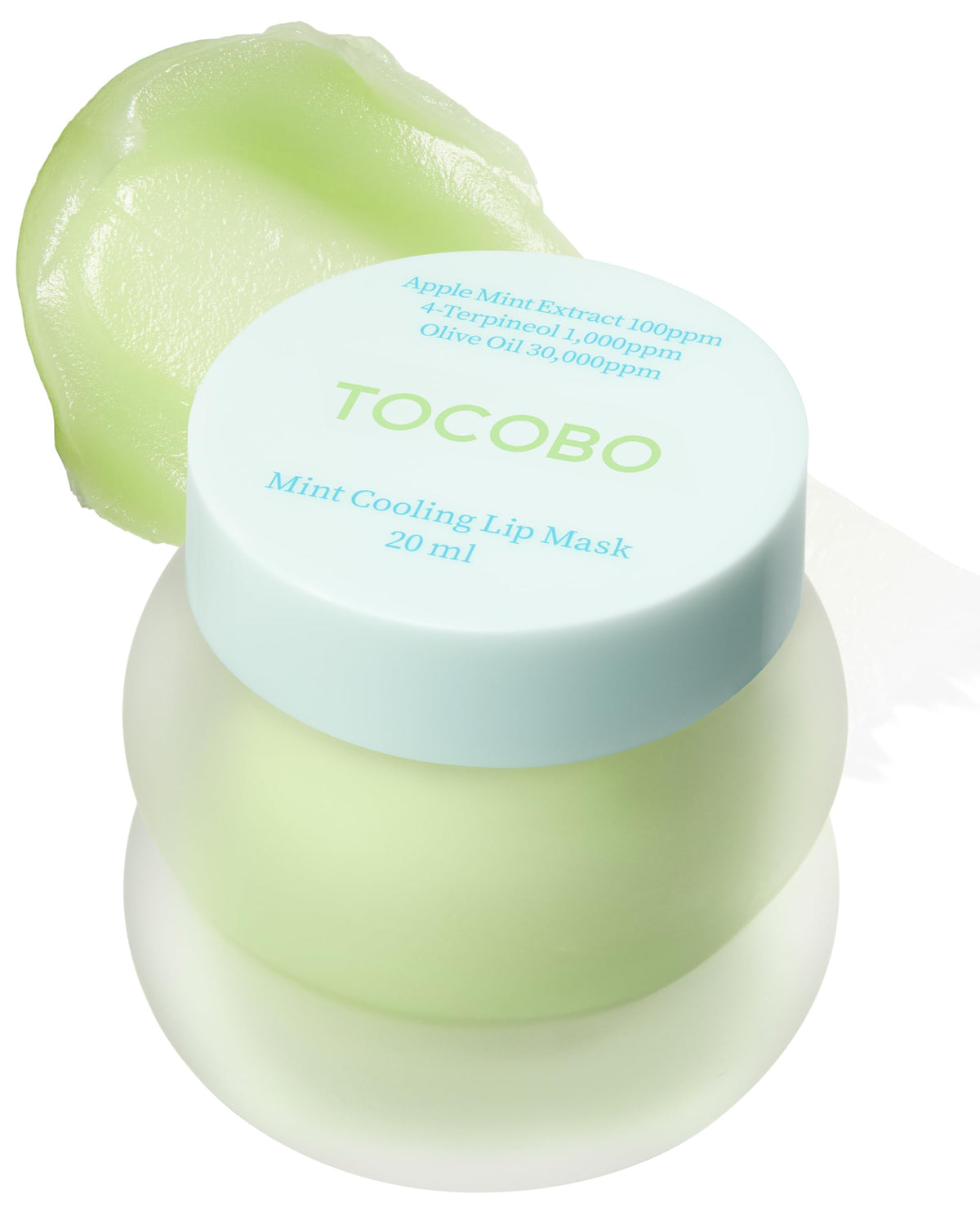 TOCOBO Mint Cooling Lip Mask packaging highlights refreshing overnight lip care