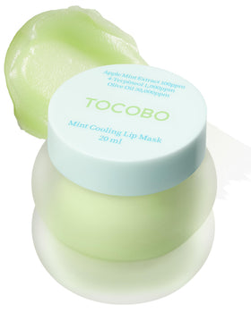 TOCOBO Mint Cooling Lip Mask packaging highlights refreshing overnight lip care