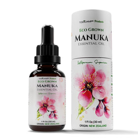 TODICAMP Manuka Oil bottle showcasing premium purity for skin and nails.