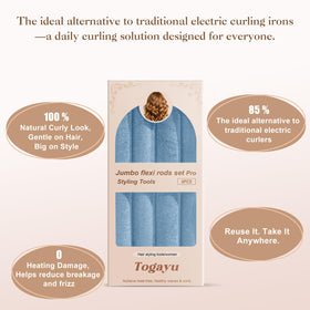 Togayu blue-packaged curl set ready for travel and storage.