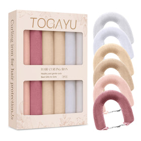 Togayu heatless curls overnight set with velvet curlers for gentle, zero heat styling.