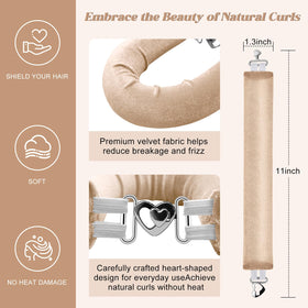 Togayu jumbo velvet curlers create soft voluminous waves without heat.
