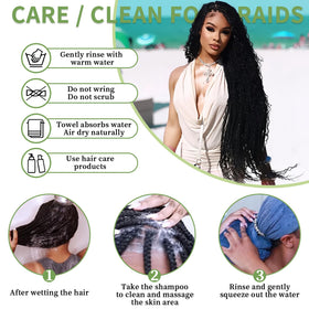 TOIJOI easy-care braiding hair guide illustration