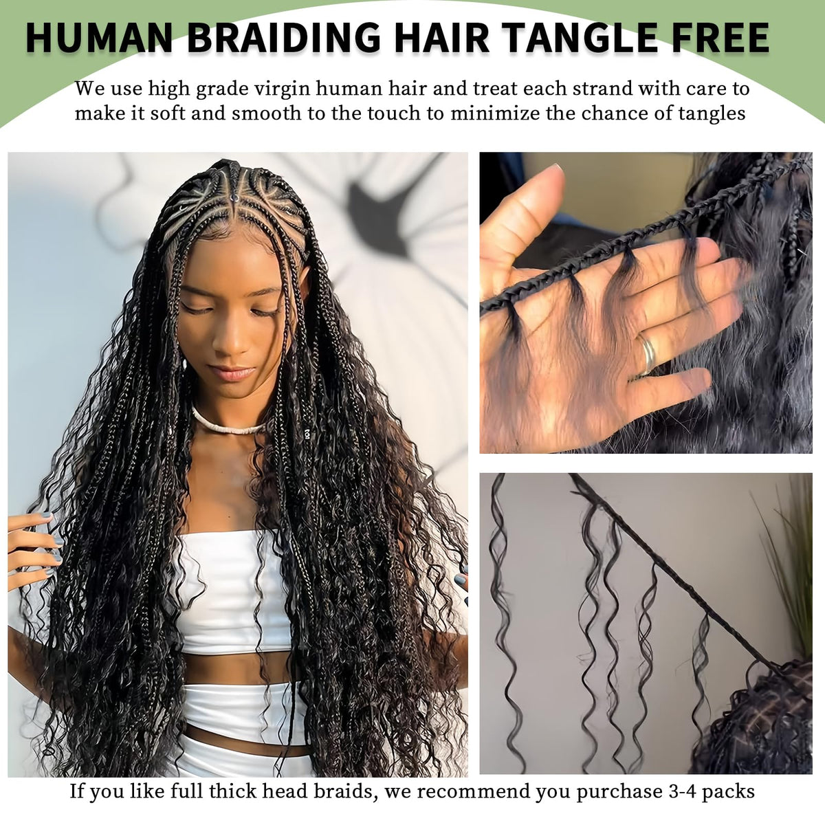 TOIJOI lightweight braiding hair designed for all-day comfort