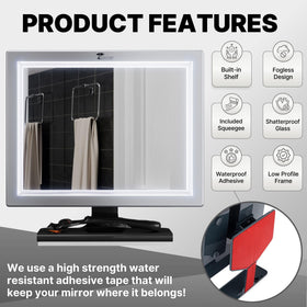 ToiletTree Deluxe adjustable-angle shower mirror helps you find the perfect shave stance.