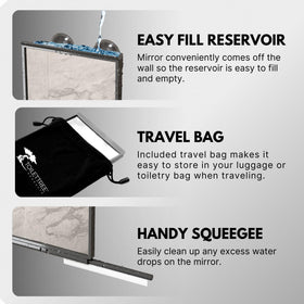ToiletTree suction cups secure mounts on smooth surfaces without tools.