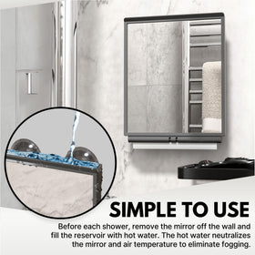 ToiletTree travel bag stores mirror and accessories for easy hotel packing.