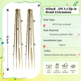 Toilswirl dreadlock clip-ins with beads close-up showcases artisan detail.