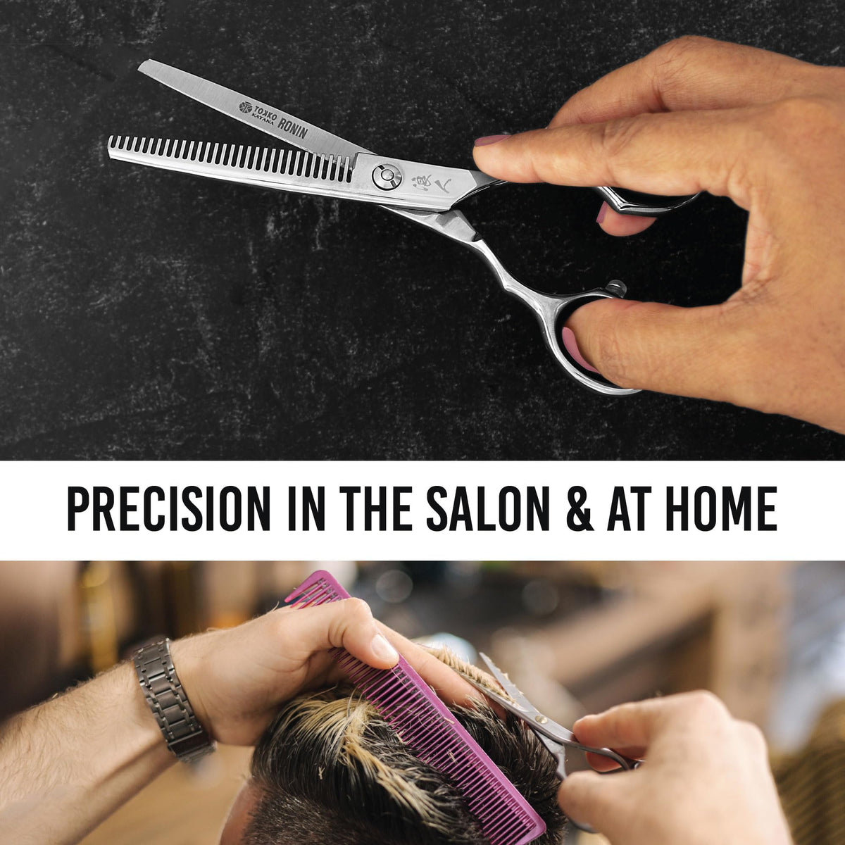 Tokko Ronin stainless steel blade highlights durability.