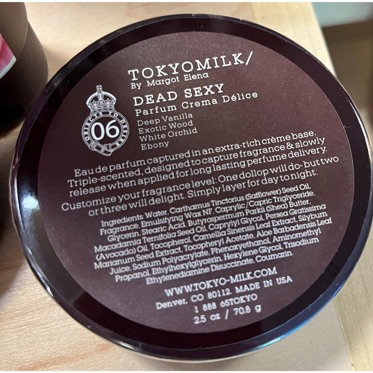 TOKYOMILK Dead Sexy Parfum Crema creamy texture lets you tailor intensity with one to several dabs