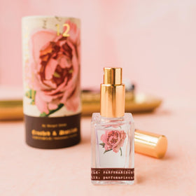 TOKYOMILK Gin & Rosewater label close-up highlighting craftsmanship.