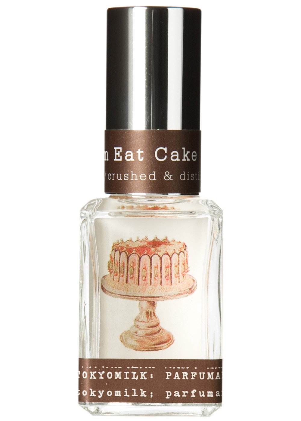 TOKYOMILK Let Them Eat Cake packaging detail showcases luxury glass craftsmanship