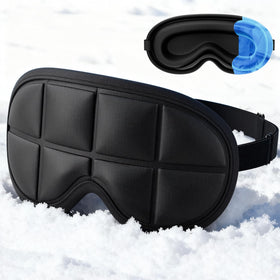 Tolaccea 3D cooling sleep mask with ice-core gel for extended chill and reduced puffiness.