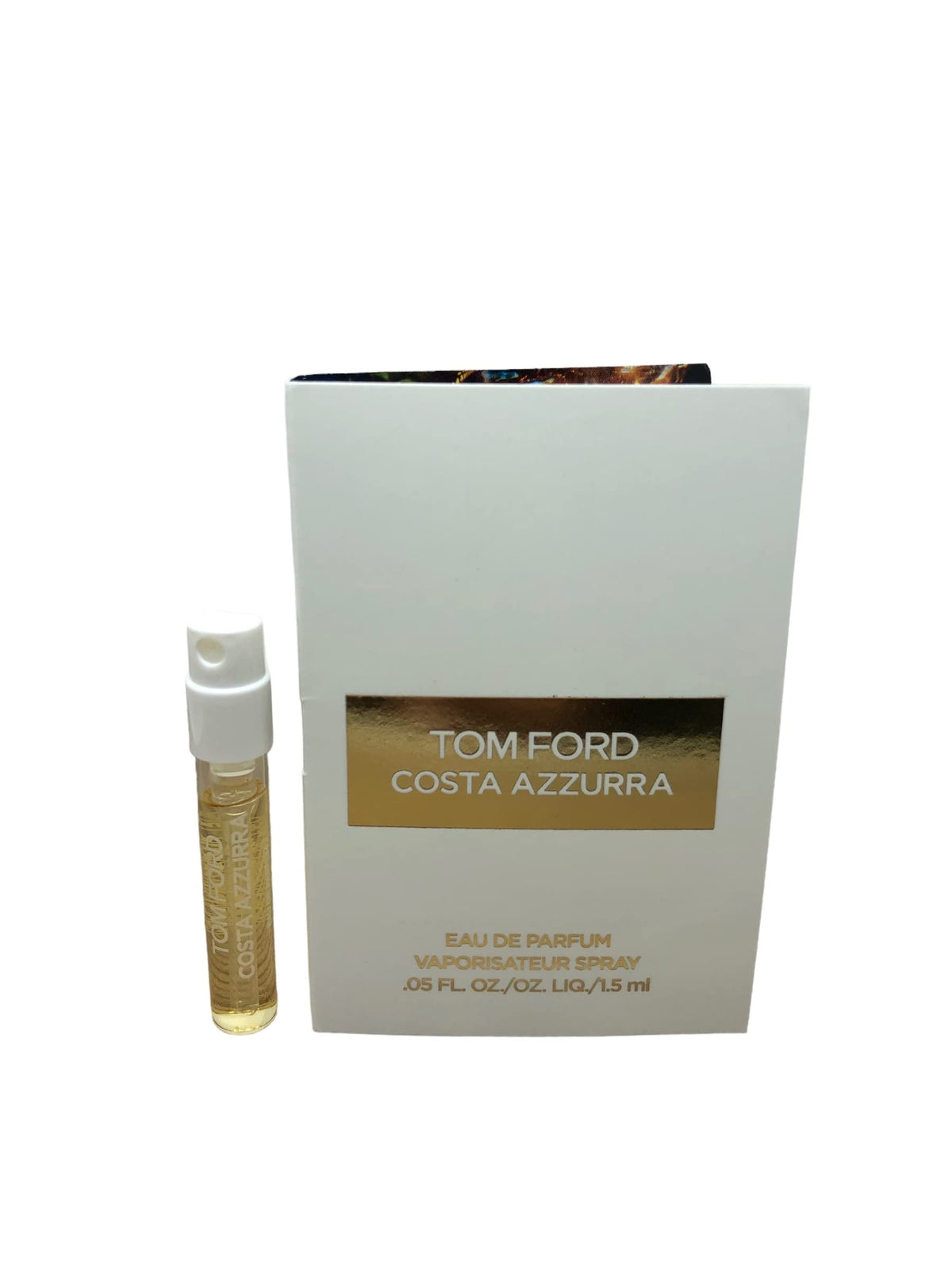 Tom Ford Costa Azzurra bottle closeup showing premium bottle design.