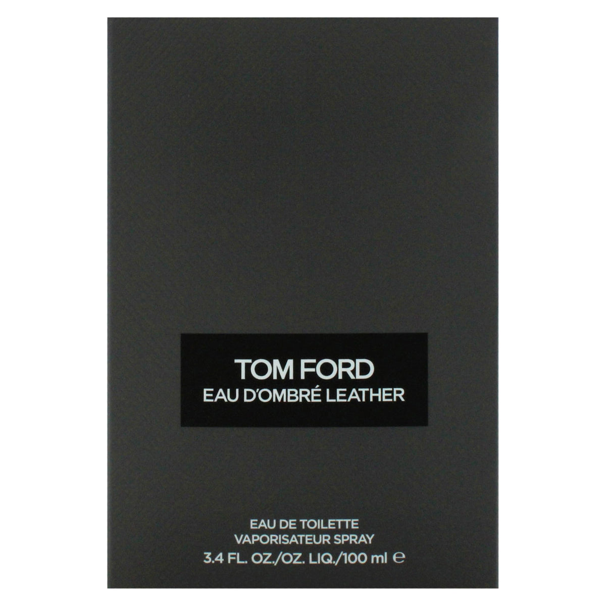 Tom Ford Eau Dombre Leather full bottle on display signals luxury and confidence.