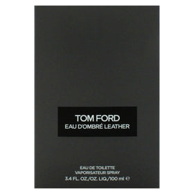 Tom Ford Eau Dombre Leather full bottle on display signals luxury and confidence.