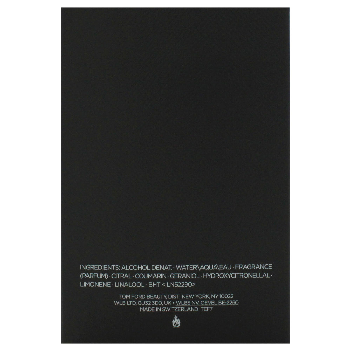Tom Ford Eau Dombre Leather packaging shot highlights premium branding and allure.