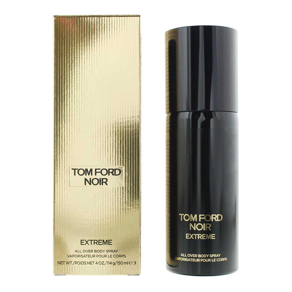 Tom Ford Noir Extreme all over body spray bottle for a light, cooling scent layer.