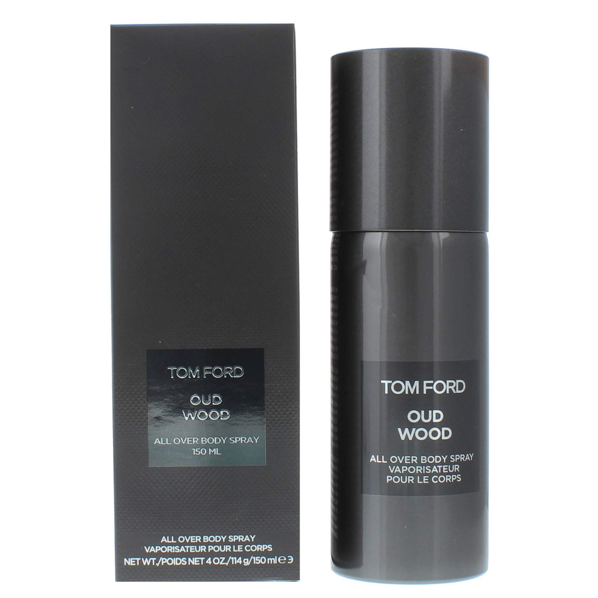 Tom Ford Oud Wood All Over Body Spray bottle for long-lasting scent