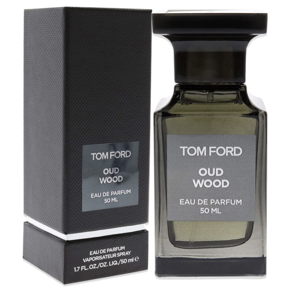 Tom Ford Oud Wood packaging box conveys luxury and timeless style on your vanity