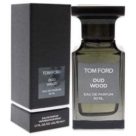 Tom Ford Oud Wood packaging box conveys luxury and timeless style on your vanity