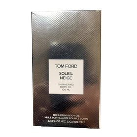 Tom Ford Soleil Neige bottle highlighting citrus floral musk for luminous skin.