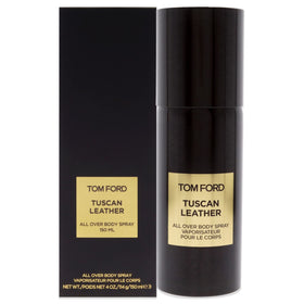 Tom Ford Tuscan Leather Body Spray bottle showcases premium scent and lasting freshness.