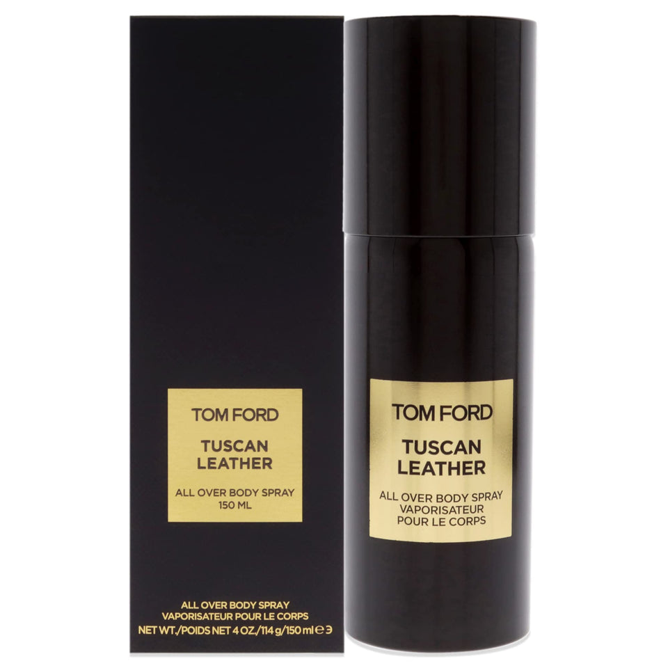 Tom Ford Tuscan Leather Body Spray bottle showcases premium scent and lasting freshness.