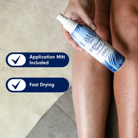 TOMAS TOTAL TAN non-sticky, fast-drying formula on skin
