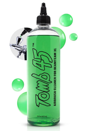 Tomb45 Airbrush Cleaner bottle with precise pour for easy tool maintenance