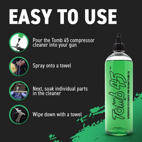 Eco-friendly Tomb45 packaging promoting safe handling and disposal