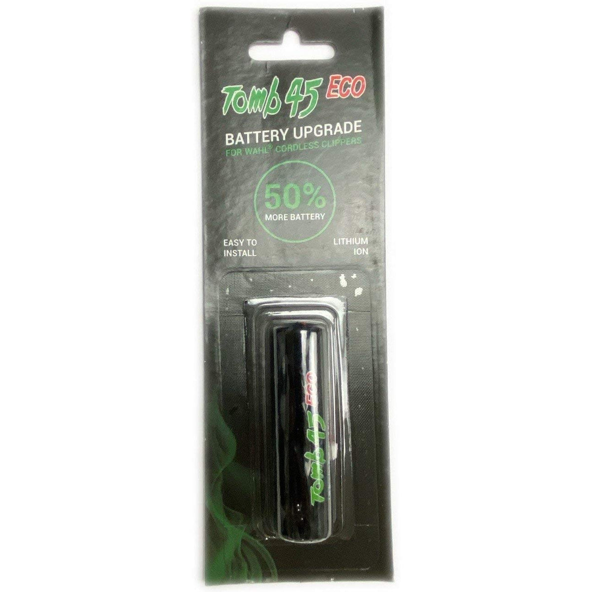 Tomb45 eco battery 3350mAh for Wahl Magic Clip emphasizing fast charging
