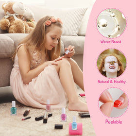 TOMICCA quick-dry polish shown on nails for fast, kid-friendly art