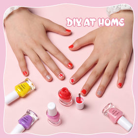 TOMICCA peel-off polish demonstrating easy removal without chemicals