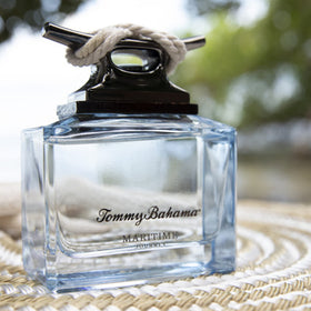Tommy Bahama Maritime Journey cap detail shows metal cleat, nautical flair