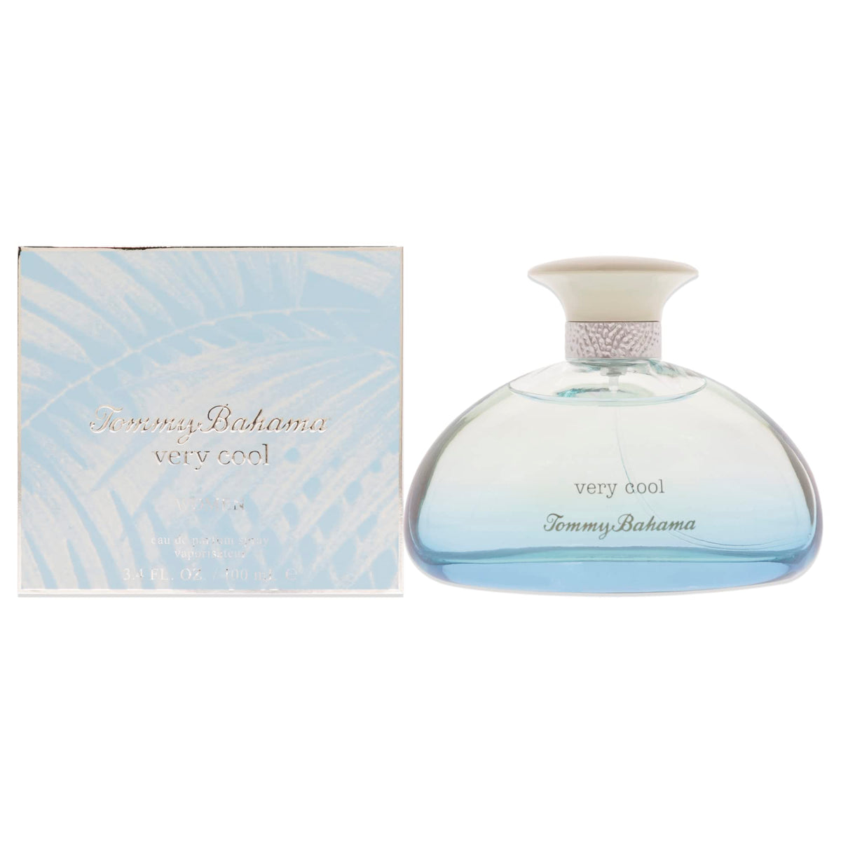 Tommy Bahama Martinique Very Cool spray bottle illustrating convenient daytime application
