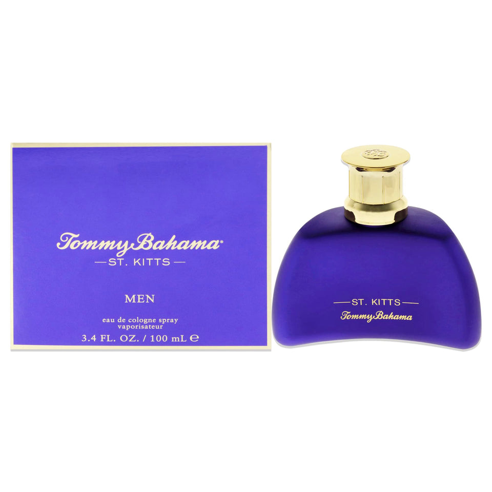 Tommy Bahama St. Kitts Eau de Cologne bottle front displaying citrus-woody scent for daily wear