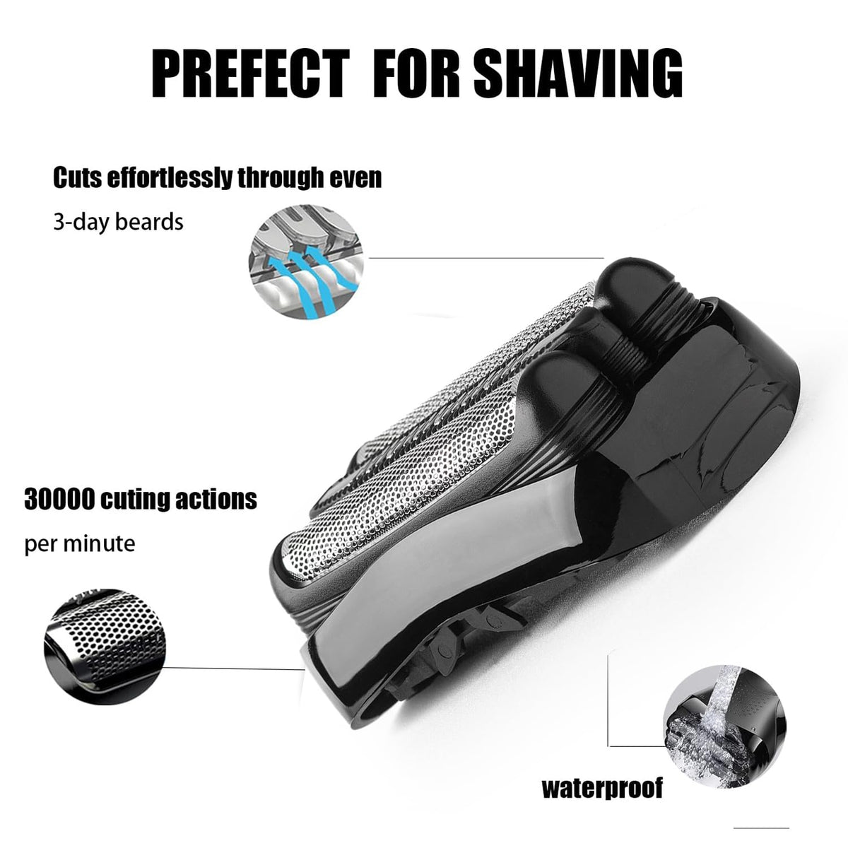 Tomorrow Will Be Better 2-pack replacement heads for cost-effective shaver maintenance