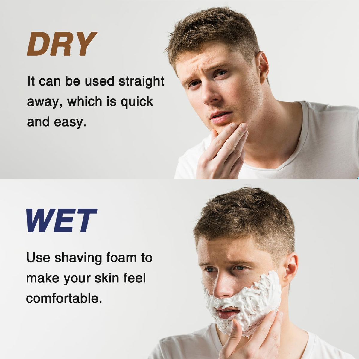 Easy two-minute SH60 head replacement for convenient grooming