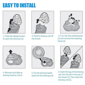 Tomorrow will be better six-heads-pack with brushes for complete maintenance