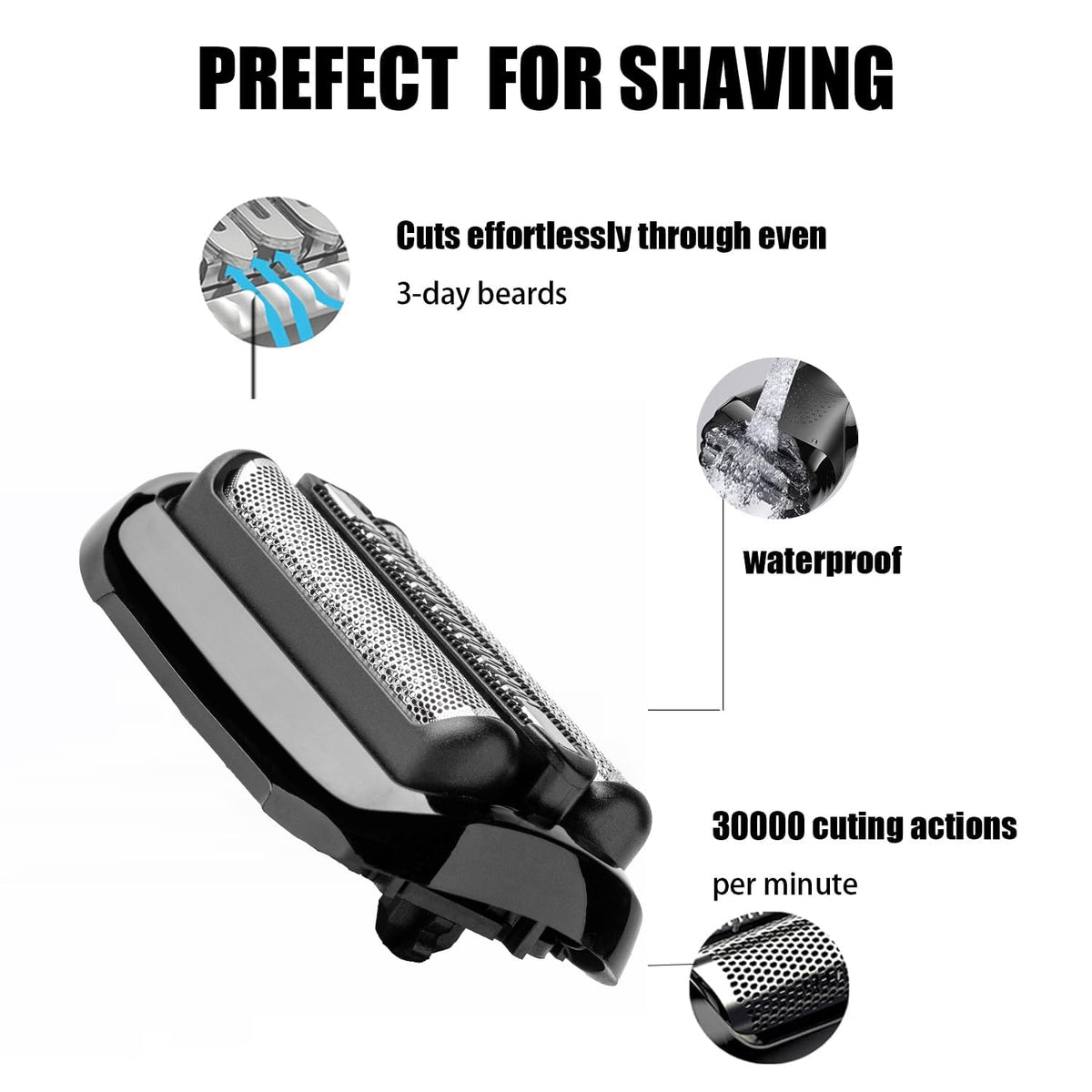 Tomorrow will be better Stainless steel mesh for skin-friendly shaving