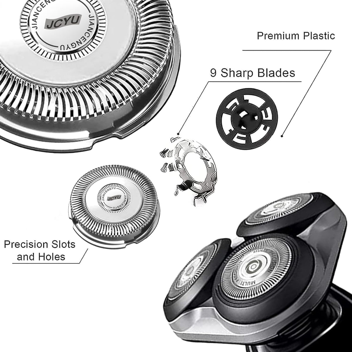 Tomorrow will be better ultra-thin head design for comfortable, close face contact