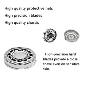 Ultra-thin SH60 head with long-beard slot and short-stubble hole for versatility