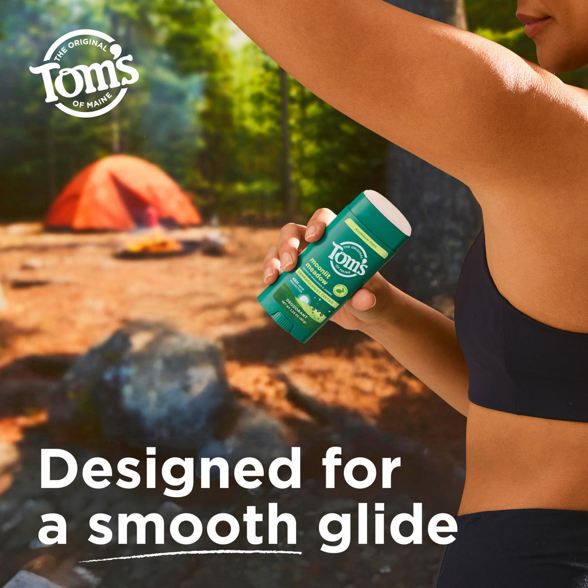 Dermatologist-tested Moonlight Meadow deodorant for skin-friendly care.