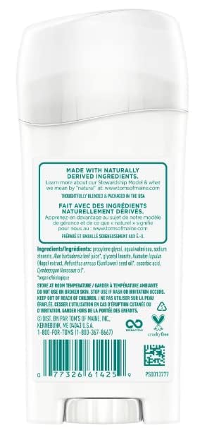Tom's of Maine Natural Care Deodorant Pack 3 with aluminum-free formula keeps you fresh.