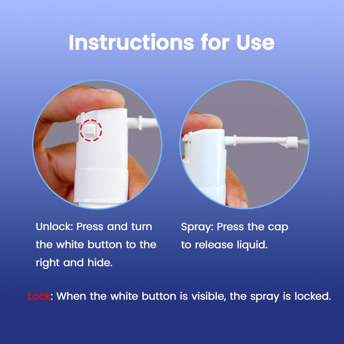 Tomum minoxidil spray pump-action for precise scalp application