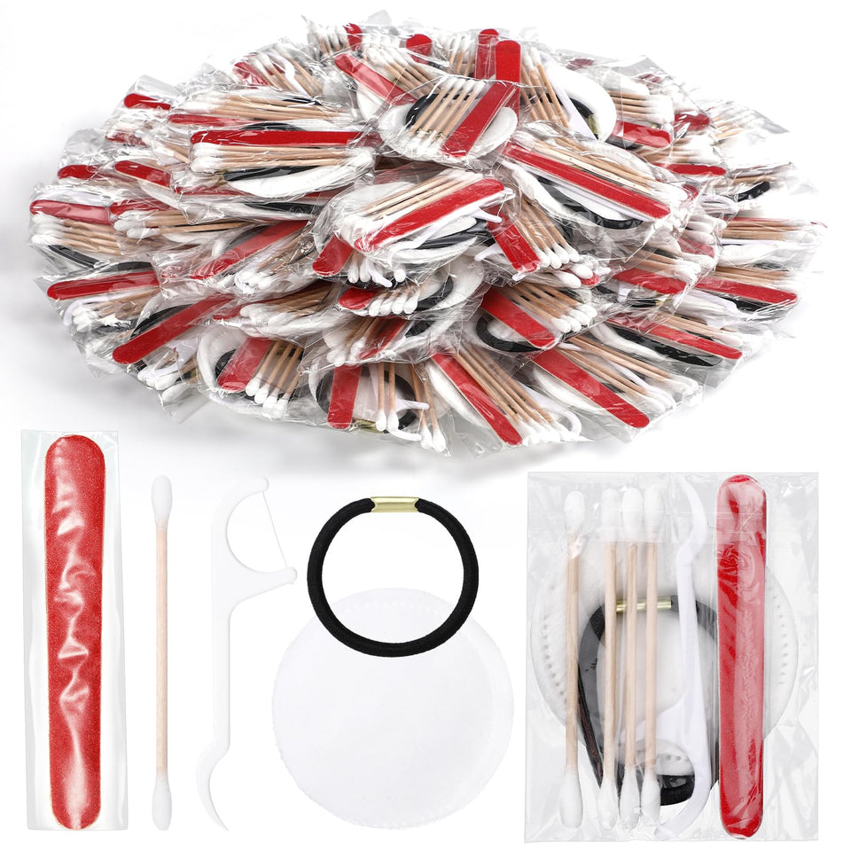 Tondiamo 100-set hotel kit packaging shows a compact, hygienic, travel-friendly design.