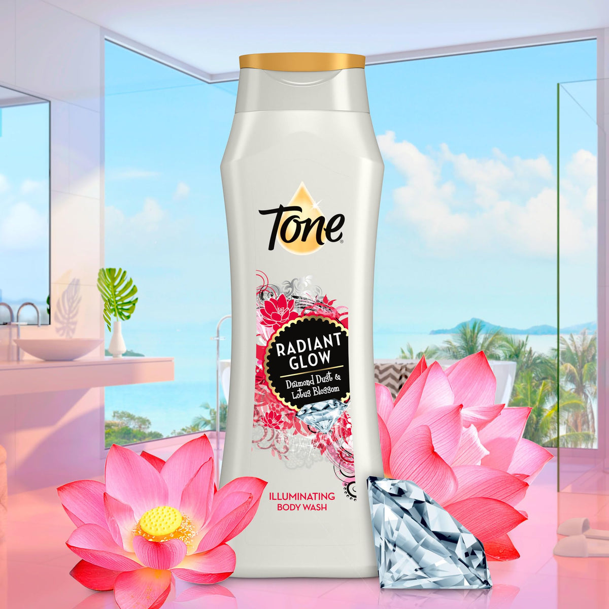 Tone Body Wash Pack-6 Bottles offers value for a consistent glow routine.