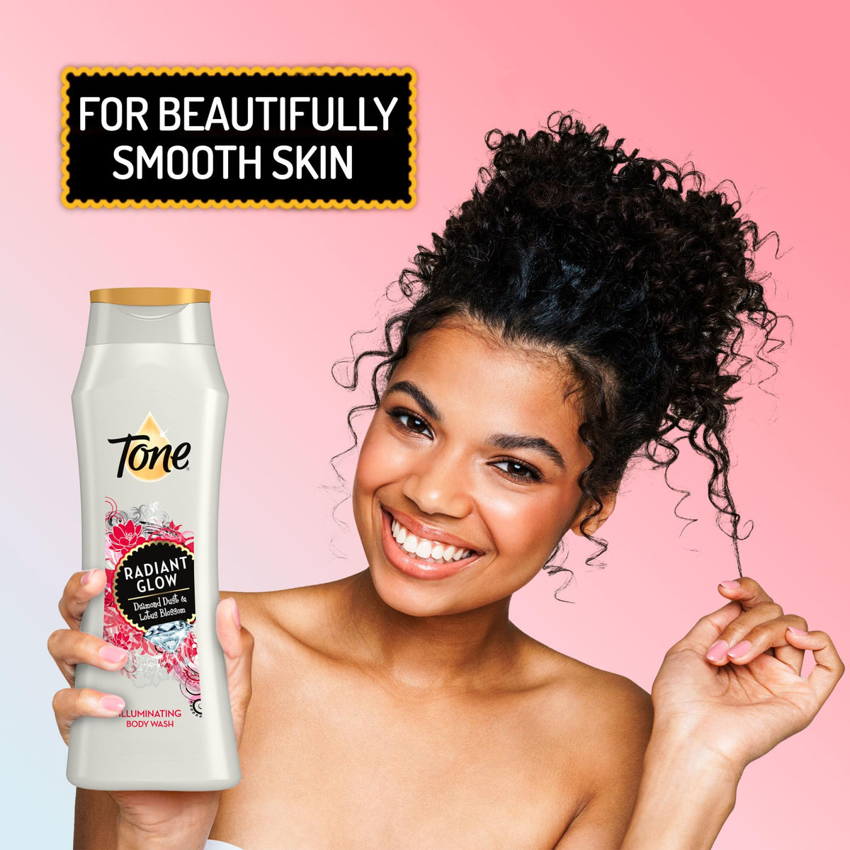 Tone Body Wash Rich Lather provides a creamy cleanse without stripping moisture.
