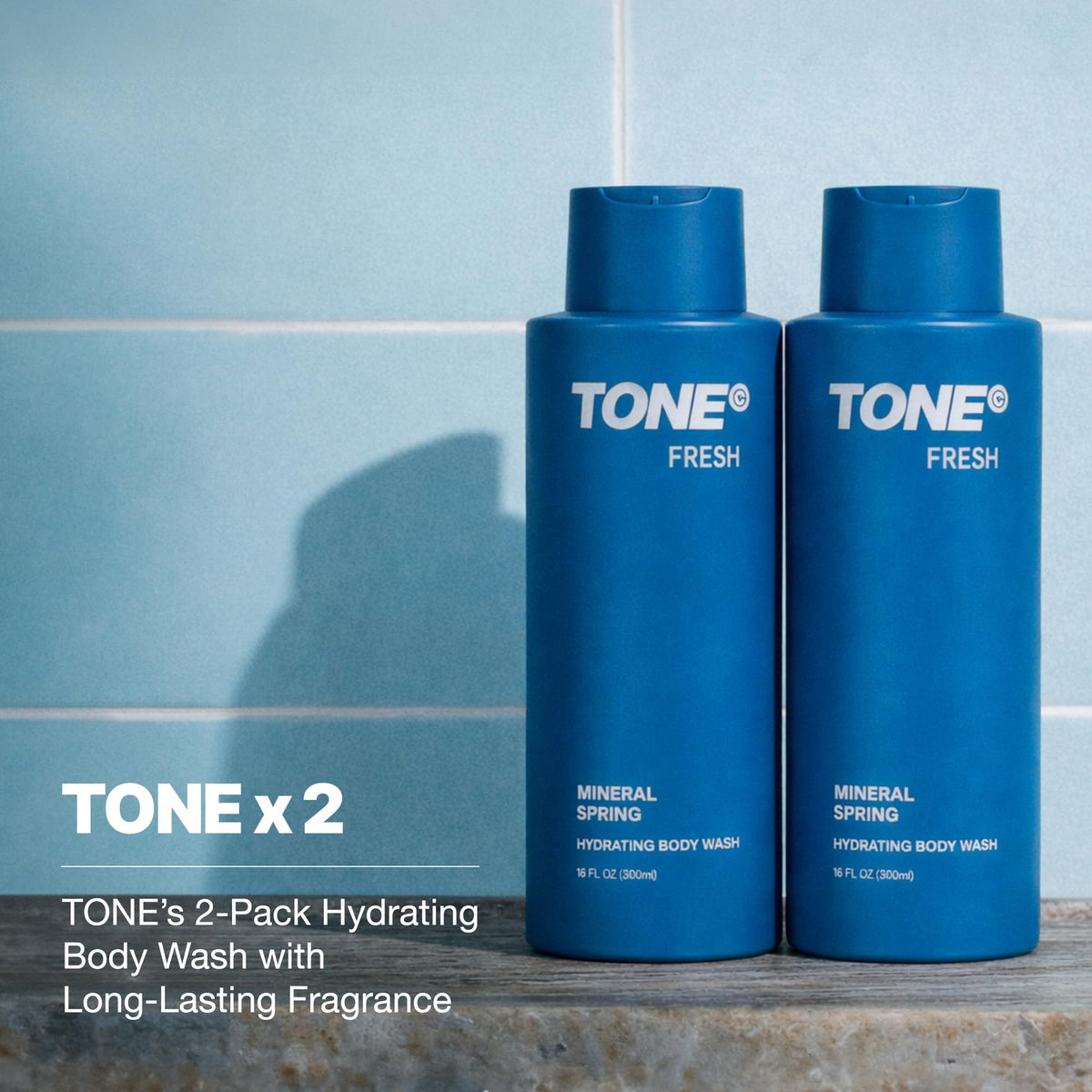 TONE Exclusive Fresh bottle packaging shows clean formula.